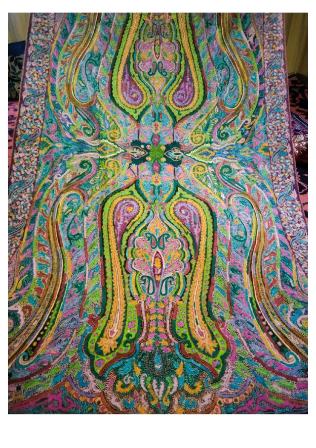 Kashmiri Sozni Shawl